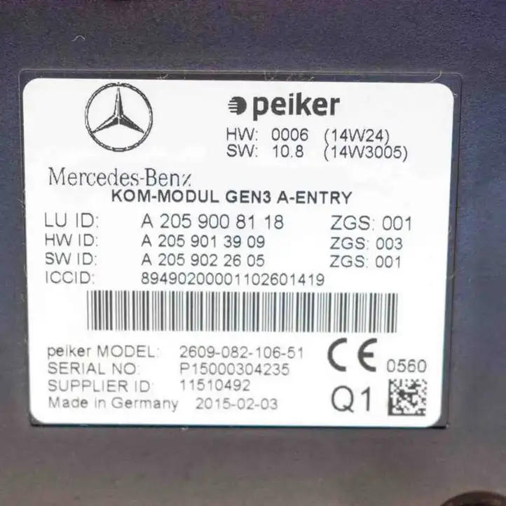 Mercedes-Benz C W205 (2014 - 2021) A2059022605 Bluetooth модуль — фото 6