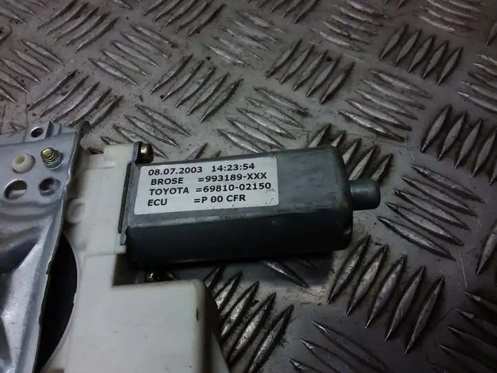 Toyota Corolla E120 E130 (2000 - 2004) 6981002150 Электростеклоподъемник передний (комплект) — фото 3