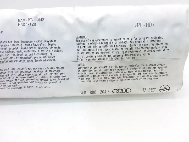 Audi A4 S4 B6 8E 8H (2000 - 2006) 8E0880204E Подушка безопасности пассажира — фото 2