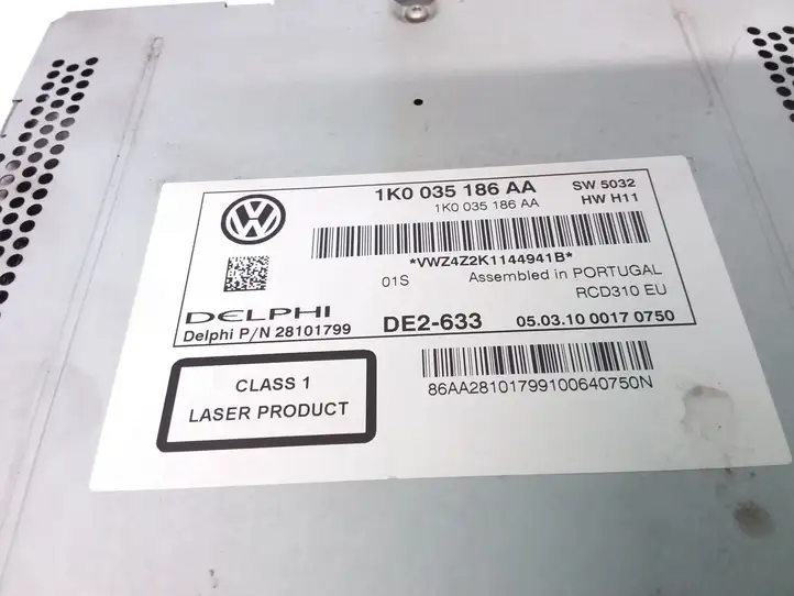 Volkswagen Golf VI (2009 - 2013) 1K0035186AA Магнитола / мультимедийная система — фото 5