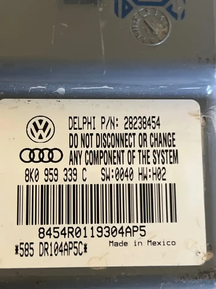 Audi A4 S4 B8 8K (2011 - 2015) 8K0959339C Блок управления сиденьем — фото 1