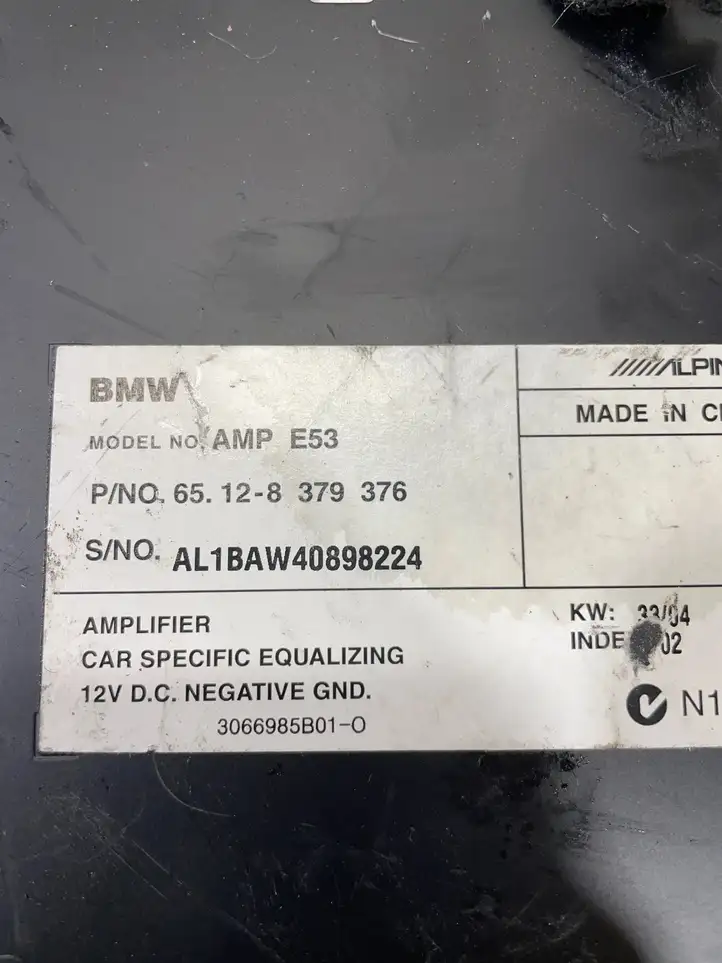 BMW X5 E53 (1999 - 2006) 8379376 Усилитель звука — фото 4