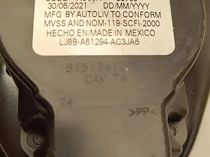 Ford Mustang Mach-E (2020 - ) LJ8BA61294AC Передний ремень безопасности — фото 7