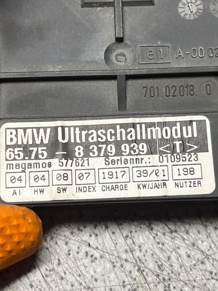 BMW 3 E46 (1998 - 2005) 8379939 Ультразвуковой датчик — фото 4
