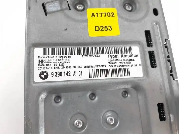 BMW 3 F30 F35 F31 (2012 - 2018) 9390142 Усилитель звука — фото 4