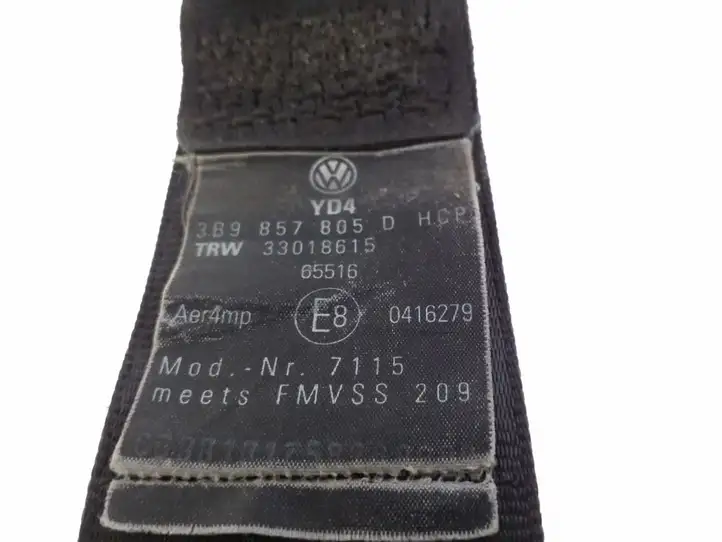 Volkswagen PASSAT B5.5 (2001 - 2005) 3B9857805D Задний ремень безопасности — фото 3