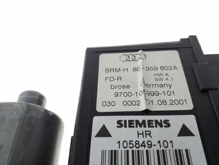 Audi A4 S4 B6 8E 8H (2000 - 2006) 0130821766 Стеклоподъемник задней двери — фото 3