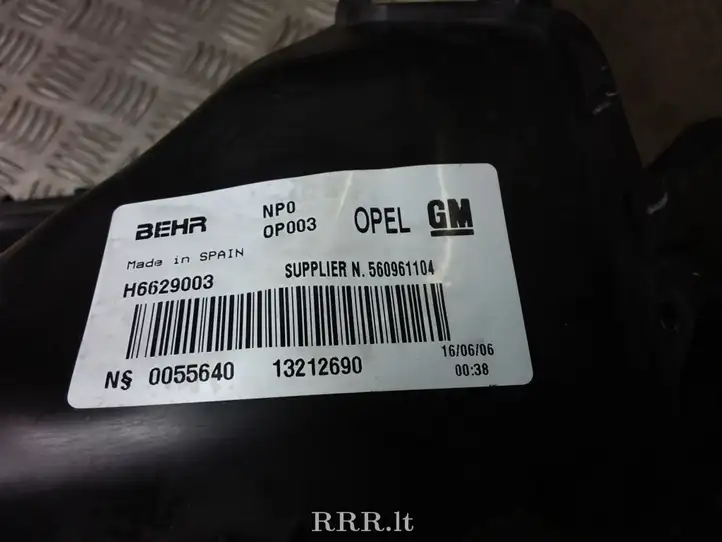 Opel Meriva A (2002 - 2006) 13212690 Вентилятор печки — фото 3