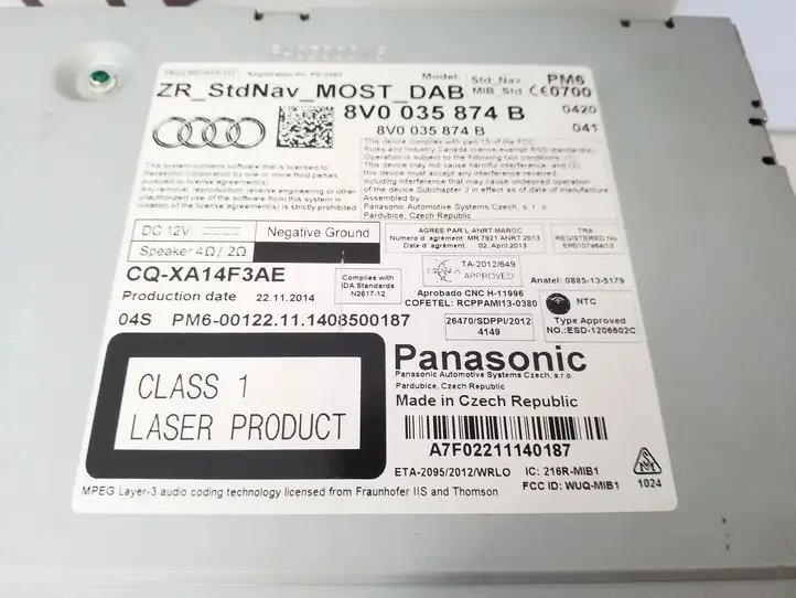 Audi A3/S3 8V (2012 - 2016) 8V0035874B Навигационный привод CD/DVD — фото 7