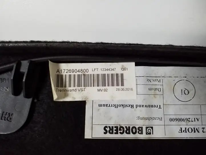 Mercedes-Benz SLC R172 (2016 - ) A1726904800 Прочая отделка багажника — фото 2