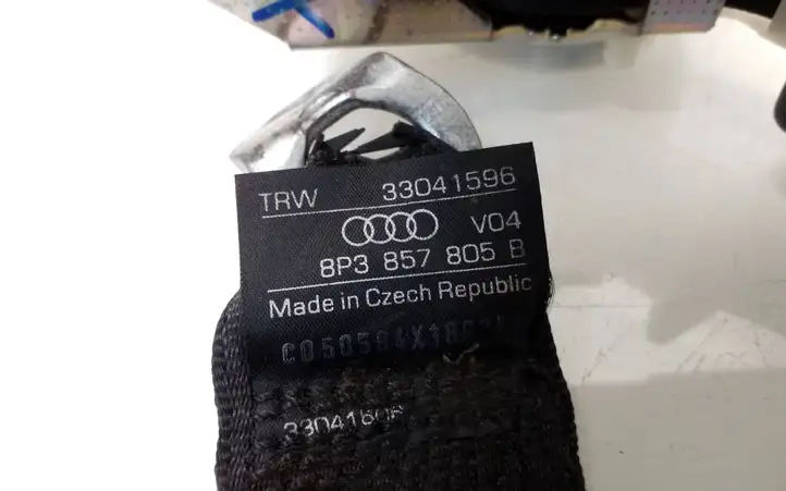 Audi A3/S3 8L (2000 - 2003) 8P3857805B Задний ремень безопасности — фото 5