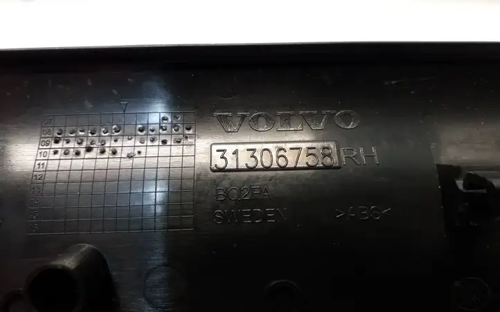 Volvo XC60 (2008 - 2013) 31306758 Внутренняя отделка переднего порога — фото 4