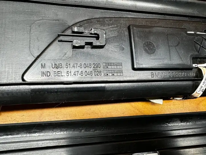BMW 7 F01 (2008 - 2016) 51477181011 Внутренняя отделка переднего порога — фото 6