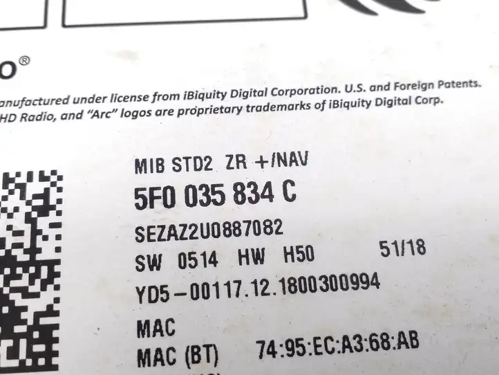 Seat Leon (5F) (2012 - 2019) 5F0035834C CD/DVD чейнджер — фото 5