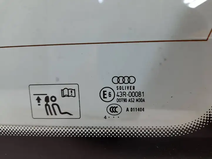 Audi A4 S4 B7 8E 8H (2004 - 2009) 43R00081 Заднее боковое стекло — фото 4