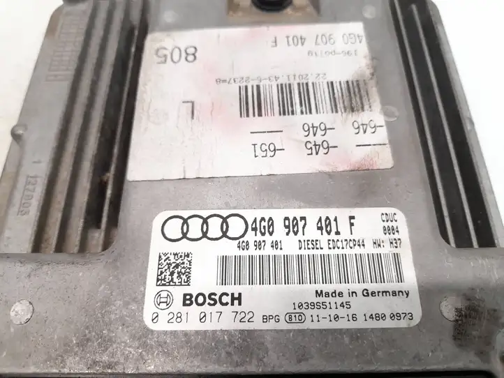 Audi A6 C7 (2011 - 2014) 4G0907401F Блок управления двигателем (ЭБУ) — фото 8