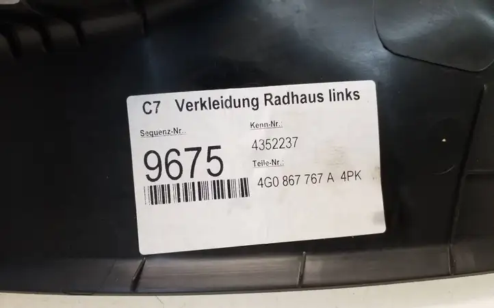 Audi A6 C7 (2011 - 2014) 4G0867767A Нижняя боковая отделка заднего сиденья — фото 6
