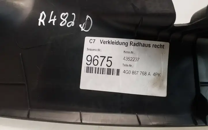 Audi A6 C7 (2011 - 2014) 4G0867768A Внутренняя отделка заднего порога — фото 7