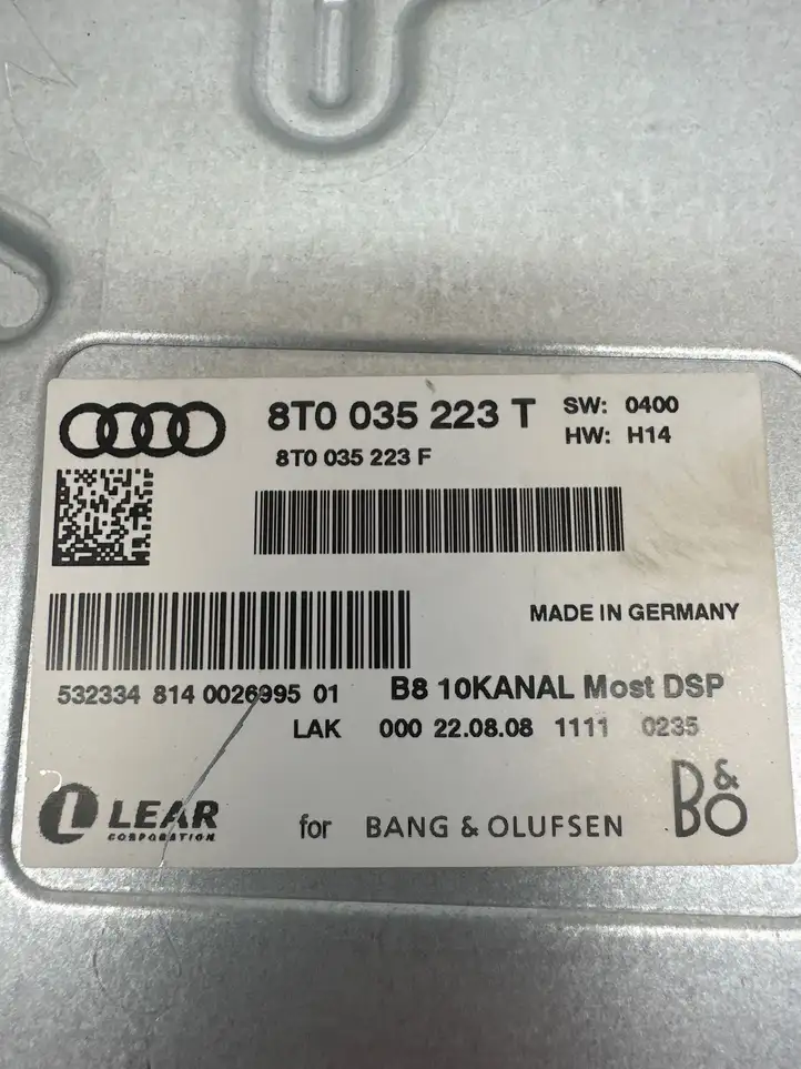 Audi A4 S4 B8 8K (2007 - 2011) 8T0035223T Усилитель звука — фото 9