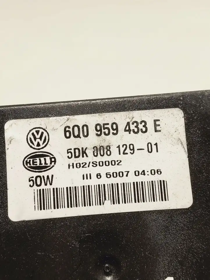Volkswagen Polo (2005 - 2009) 6Q0959433E Модуль комфорта — фото 3