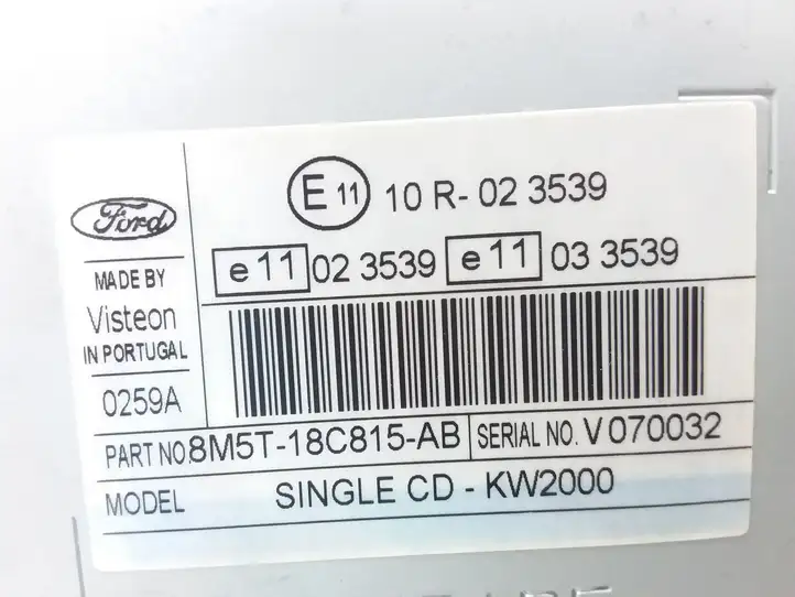 Ford Focus (2005 - 2008) 8M5T18C815AB Магнитола / мультимедийная система — фото 3