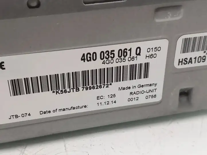 Audi A4 S4 B8 8K (2011 - 2015) 4G0035061Q Магнитола / мультимедийная система — фото 4