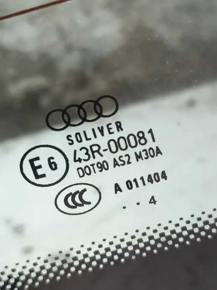 Audi A4 S4 B6 8E 8H (2000 - 2006) AS2 Заднее боковое стекло — фото 4