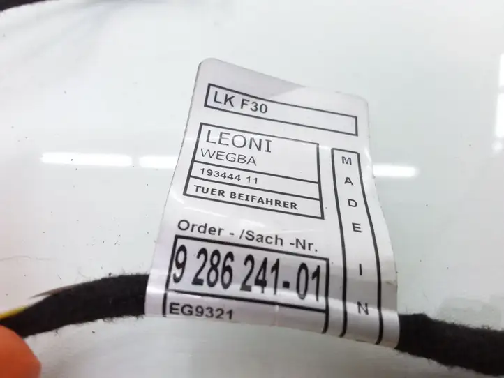 BMW 3 F30 F35 F31 (2012 - 2018) 9286241 Проводка передней двери — фото 3