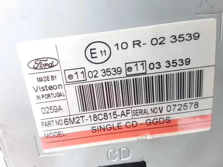Ford S-MAX (2006 - 2010) 6M2T18C815AF Магнитола / мультимедийная система — фото 3