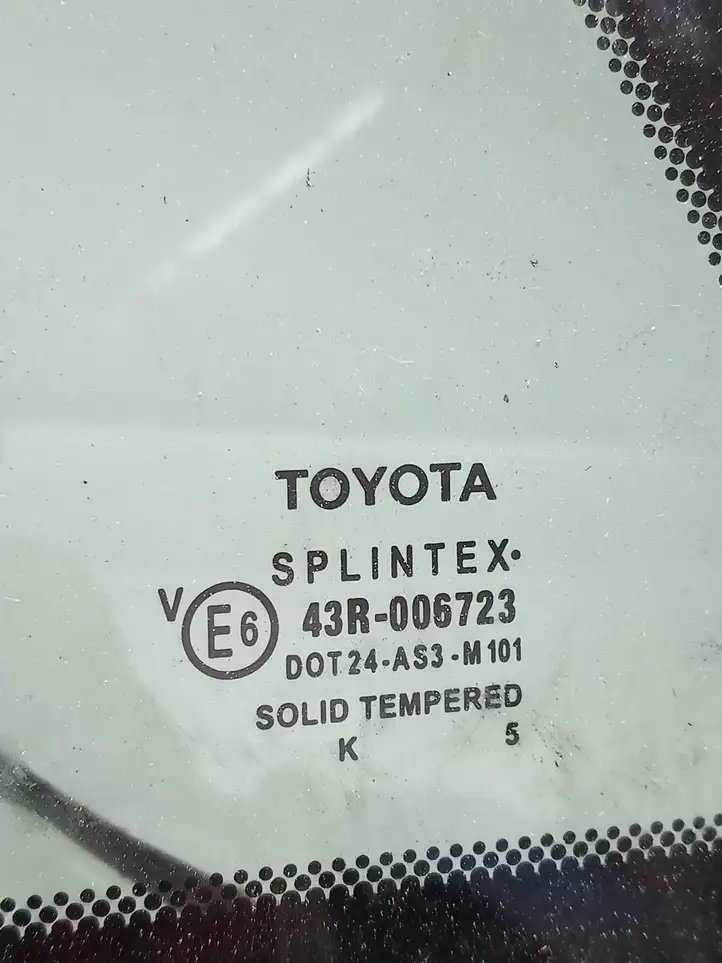 Toyota Avensis T250 (2006 - 2009) AS3 Заднее боковое стекло — фото 4