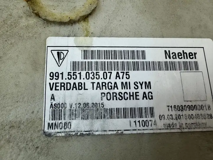 Porsche 911 991 (2011 - 2019) 99155103507A75 Коврик багажника — фото 4