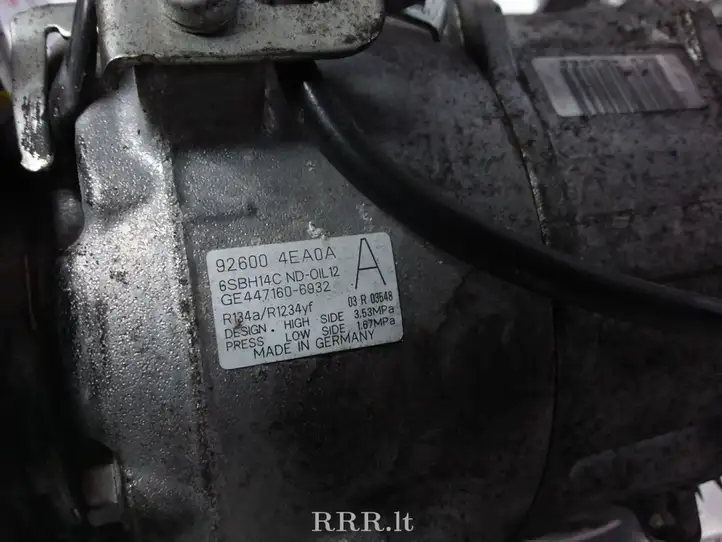 Nissan Qashqai (2013 - 2017) 6SBH14C Компрессор (насос) кондиционера воздуха — фото 4