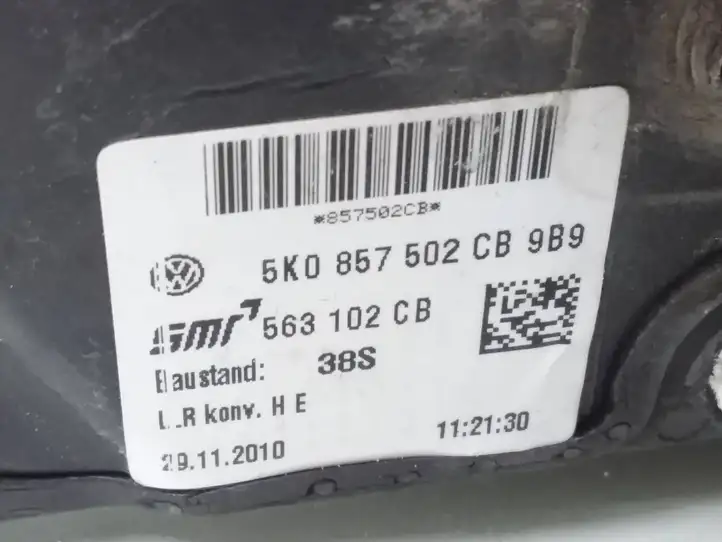 Volkswagen Golf VI (2009 - 2013) 5K0857502CB Боковое зеркало с электроприводом — фото 4