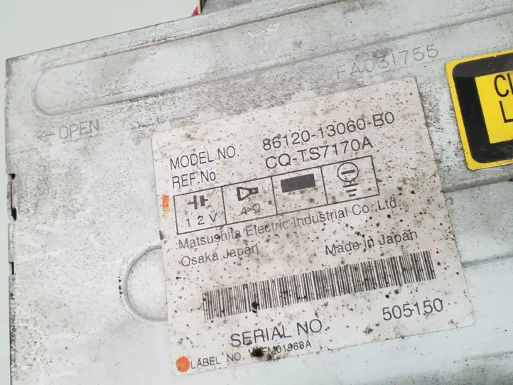 Toyota Corolla Verso E121 (2001 - 2004) 8612013060B0 Магнитола / мультимедийная система — фото 4