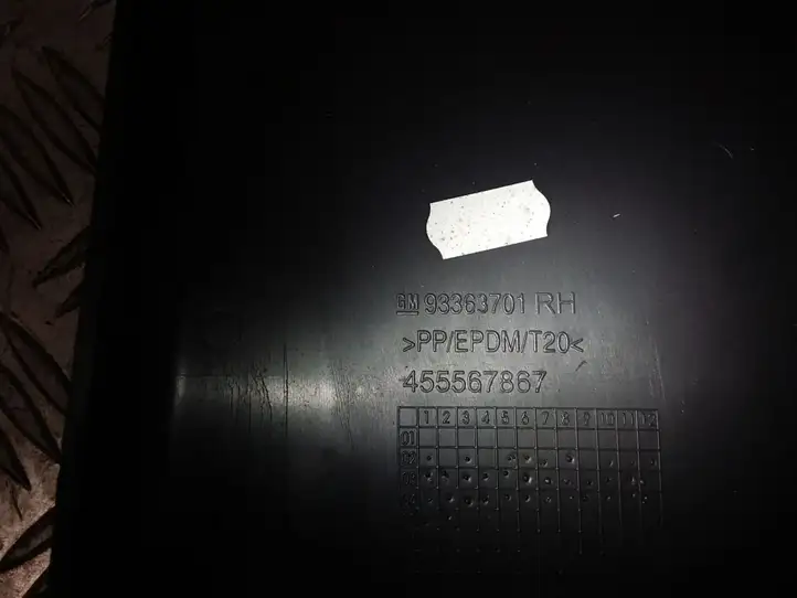 Opel Meriva A (2002 - 2006) 93363701 Нижняя обшивка стойки B — фото 3