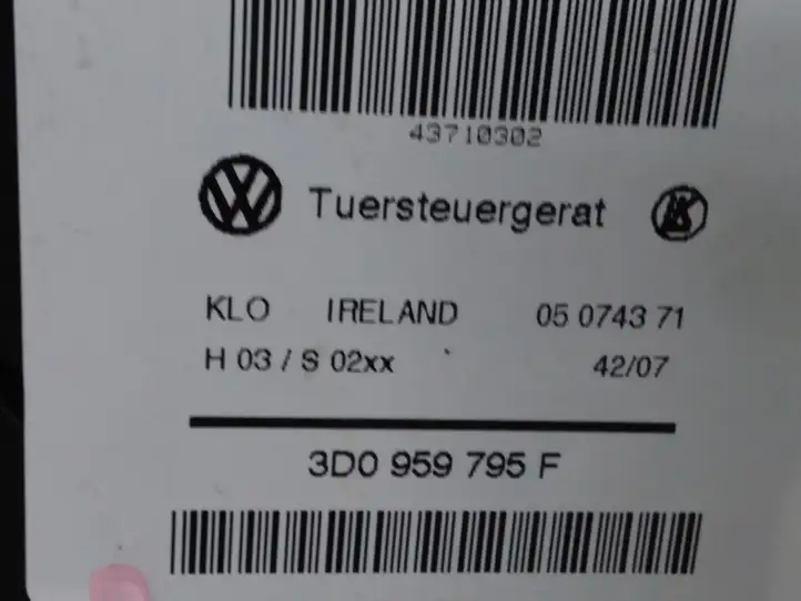 Volkswagen Touareg I (2002 - 2010) 3D0959795F Стеклоподъемник задней двери — фото 6