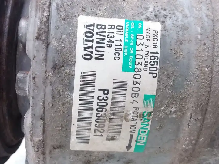 Volvo V70 (2007 - 2013) P30630921 Компрессор (насос) кондиционера воздуха — фото 3