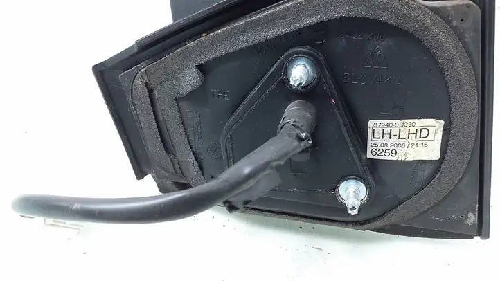 Toyota Yaris (2005 - 2009) 879400D260 Боковое зеркало с электроприводом — фото 5