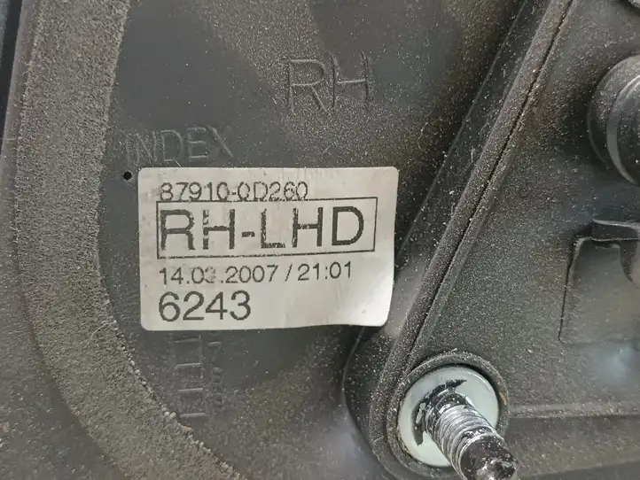 Toyota Yaris (2005 - 2009) 879100D260 Боковое зеркало с электроприводом — фото 5