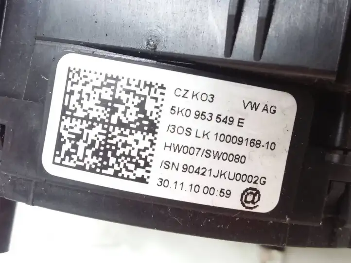 Volkswagen Golf VI (2009 - 2013) 5K0953549E Контактное кольцо SRS — фото 2