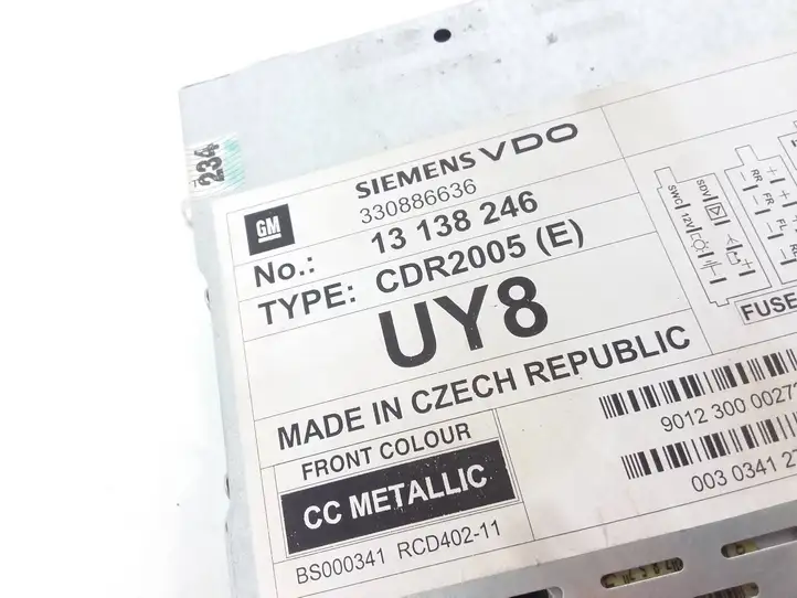 Opel Signum (2002 - 2008) 13138246 Магнитола / мультимедийная система — фото 2
