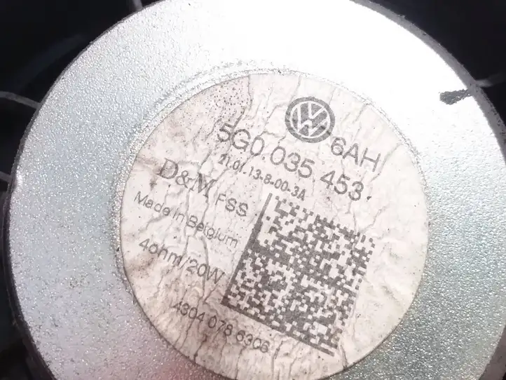 Volkswagen Golf VII (2013 - 2019) 5G0035453 Динамики задних дверей — фото 2