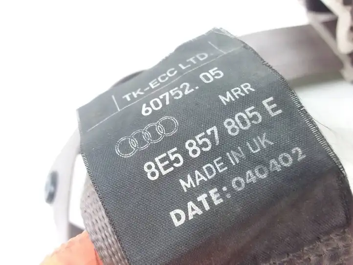 Audi A4 S4 B6 8E 8H (2000 - 2006) 8E5857805E Задний ремень безопасности — фото 3