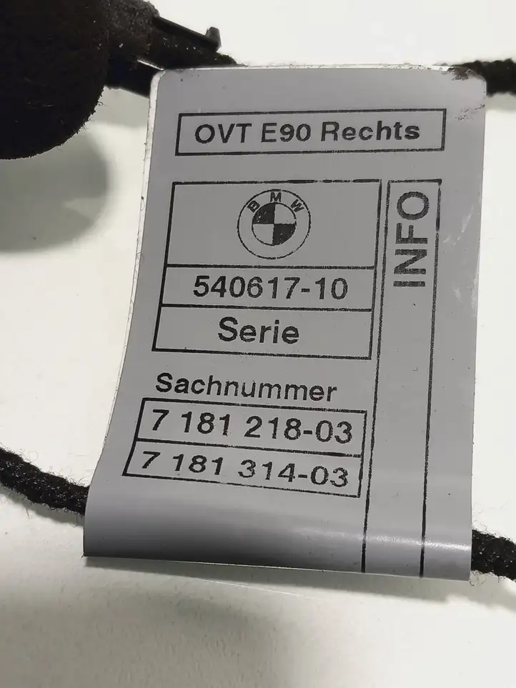 BMW 3 E90 E91 (2005 - 2012) 7181218 Подсветка ручки задней двери — фото 4