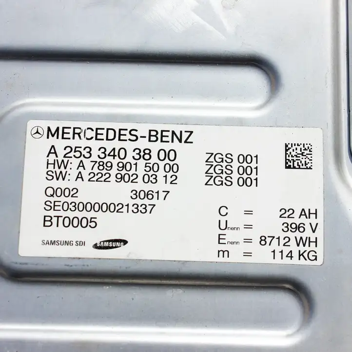 Mercedes-Benz GLC X253/C253 (2015 - ) A2533403800 Аккумулятор гибридного / электрического автомобиля — фото 8