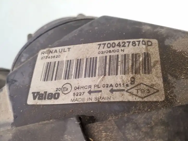 Renault Megane I (1995 - 2002) 7700427870D Передняя фара — фото 7