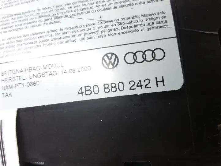 Audi A6 S6 C5 4B (1997 - 2001) 4B0880242H Подушка безопасности сиденья — фото 3