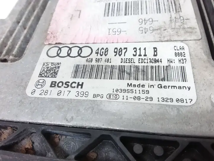 Audi A6 C7 (2011 - 2014) 4G0907311B Блок управления двигателем (ЭБУ) — фото 3