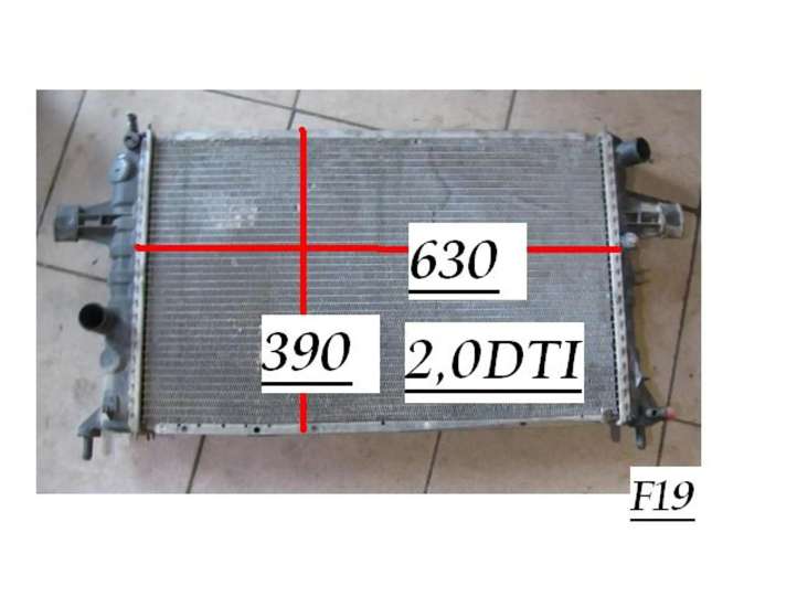 20DTJCLIMATRON Opel Vectra B Aušinimo skysčio radiatorius