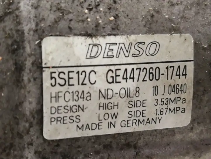 Toyota Avensis T250 (2006 - 2009) GE4472601744 Компрессор (насос) кондиционера воздуха — фото 4